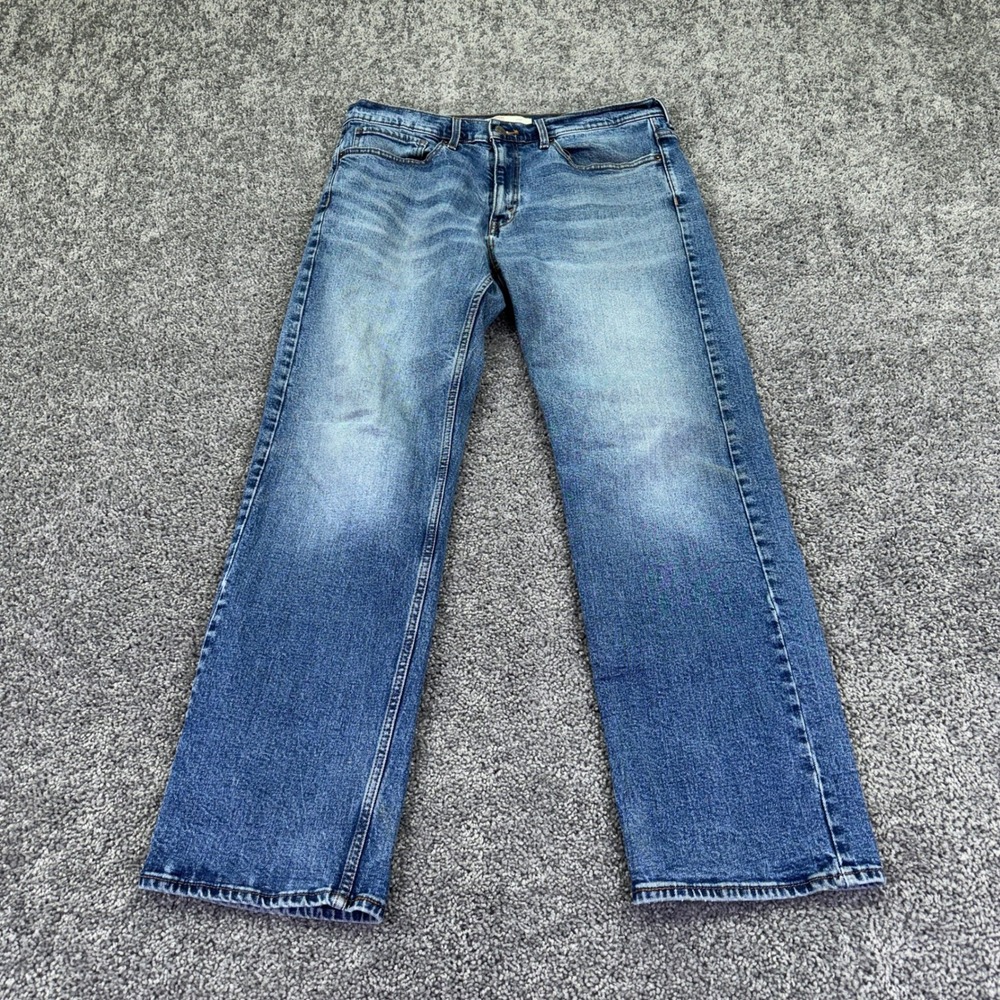 Signature by Levi Strauss Jeans Mens W34 L32 Blue Denim Straight